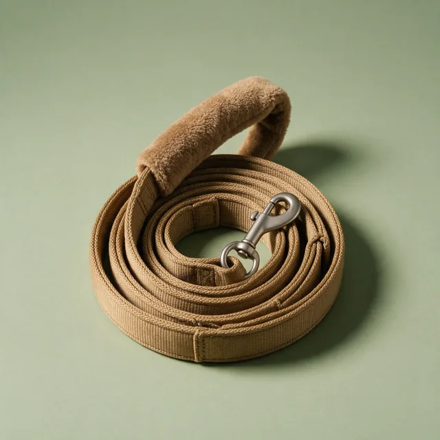 A padded dog leash hands free